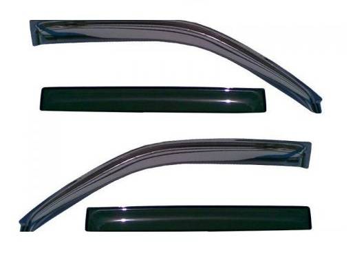 Дефлектор боковых окон Renault Logan 2005-14 накладной 4шт Дефлектор боковых окон Renault Logan 2005-14 накладной 4шт