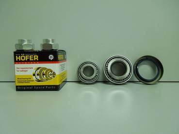 Ремкомплект передней ступицы ВАЗ 2101-07 лев./прав. (2 подшип., гайки, сальник) (Hofer) (30)