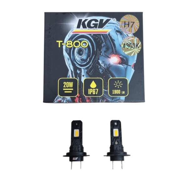 Лампа H7 12V LED 20W/1900LM 4300K 2 шт (KGV) Лампа H7 12V LED 20W/1900LM 4300K 2 шт (KGV)