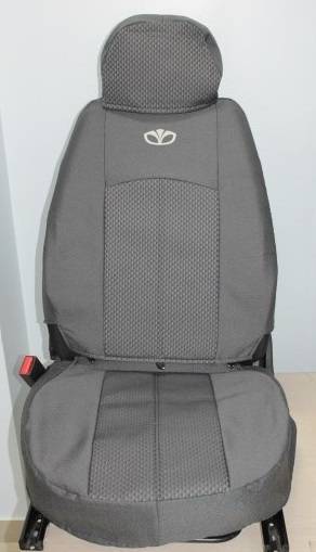 Чехлы на сиденье /Daewoo Matiz/ с 1998 г. Жаккард черный (цельн. зад. спинка) (TREND NEW)