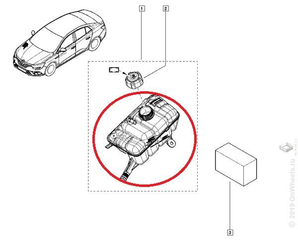Бачок расшир. Renault Megane IV