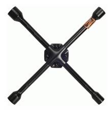 ключ баллонный-крест (14*17*19*22)(черн.лак,усиленный) (30814) (АвтоДело)