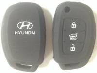 Чехол ключа зажигания Hyundai 16-- складного (3 кнопки) силикон (No name)