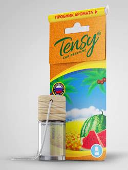 Освежитель (ароматизатор) подвесной жидкий бочонок Tensy "Арбуз" 6мл. (14)