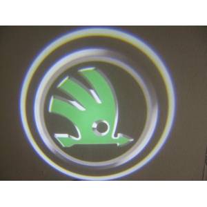 лазерная проекция с логотипом Skoda (насадка на скотч)