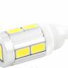 Лампа габарит. 12V W5W 10 SMD без цок. W2.1x9.5d (SKYWAY)