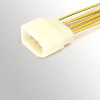 Разъем межжгутовой 7-ми клеммный штыревой серии 2.8 с проводами (Cargen)