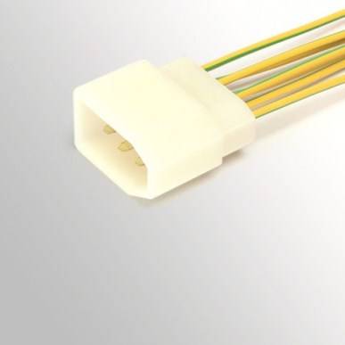 Разъем межжгутовой 7-ми клеммный штыревой серии 2.8 с проводами (Cargen)