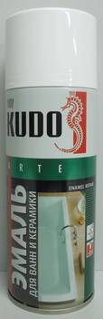 Краска-спрей (эмаль) для ванн белая 520мл аэрозоль (Kudo) (6)