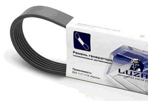 Ремень генератора ВАЗ 2110-12, 2170 Приора с ГУР и кондиционером 6-ручьевой (Luzar) (20)