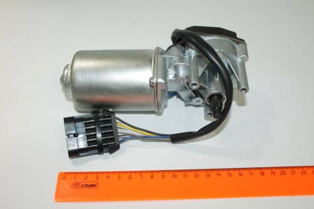 Мотор дворников /1118,2170,2123/ вал 12 мм. разъем Евро  DY-003-3 (Howe)
