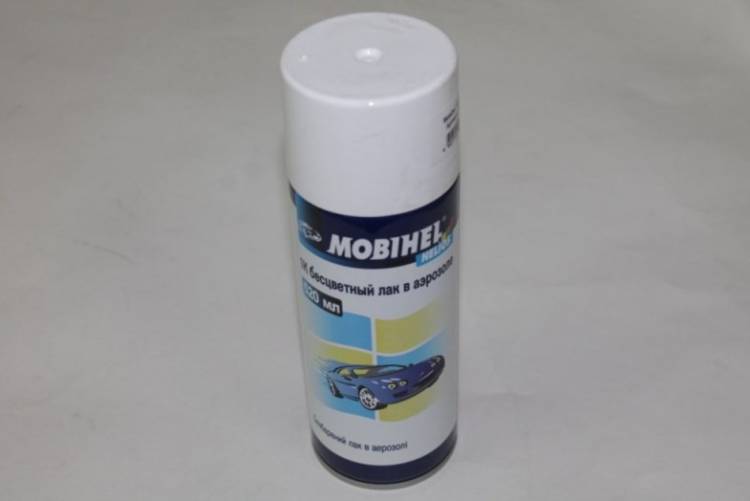 Лак спрей 400 мл. бесцветный (Mobihel)