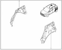 Арка внутр. /Lada XRay/ задн. лев.