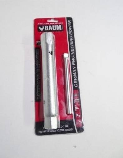 Ключ свечной трубчатый удлинненый 16х21 с воротком (BAUM)