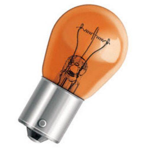 Лампа 12V 21W BA15s желтая Narva