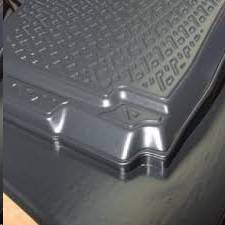 Коврик багажника Hyundai Creta I с 2016 г. (с ушами) 3D пласт.