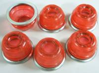 Чехол (пыльник) рулевого наконечника ВАЗ 2101-07 полиуретан красный из 6шт (Балаково Запчасть)