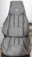 Чехлы на сиденье /Daewoo Nexia/ с 2008 г. Жаккард серый (цельн. зад. спинка) (TREND NEW)