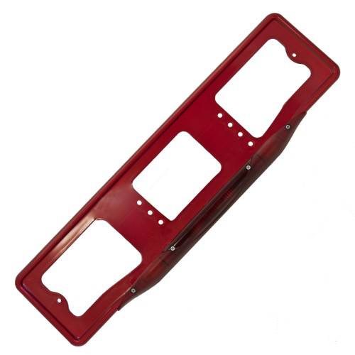 Рамка заднего номерного знака подсветка со стоп-сигналом красная AB-005R (Airline)