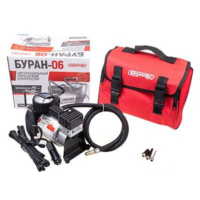 Компрессор поршневой Буран-06 12В, 45л/мин до 10 Атм