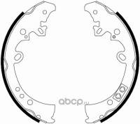 Колодка торм. Toyota Hi-Lux 2.5D/3.0D 07> задн. /барабанные/