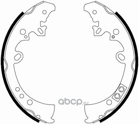 Колодка торм. Toyota Hi-Lux 2.5D/3.0D 07> задн. /барабанные/