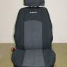 Чехлы на сиденье /Daewoo Nexia/ с 2008 г. Жаккард черный (цельн. зад. спинка) (TREND NEW)