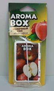 Ароматизатор подвесной "AROMA BOX" Яблочный сок (FOUETTE)