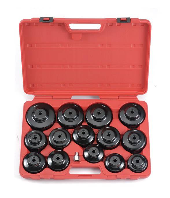 Набор съемников масляного фильтра 15пр. FORCE F-61915 Набор съемников масляного фильтра 15пр. FORCE F-61915
