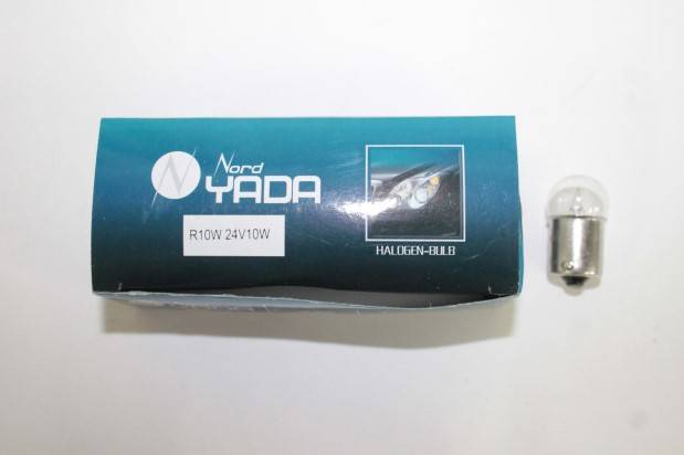 Лампа габарит. 24V R10W G18 с цок. BA15s (Nord Yada)