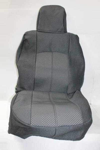 Чехлы на сиденье /Renault Logan-2/ с 2014 г. Жаккард серый (унив. зад. спинка-на молнии) без подушки безопасности (без П (TREND NEW)