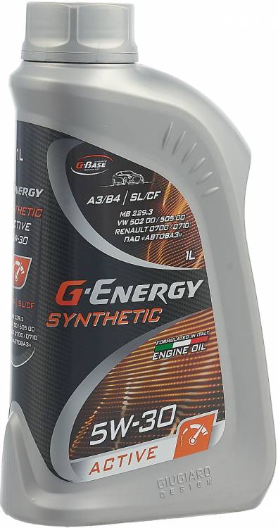 Моторное масло G-Energy Synthetic Active 5W-30 1л. SL/CF (синтетика)