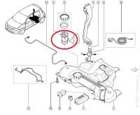 Модуль эл/бензонасоса Renault Megane II (02-) 1.4i-2.0i в сборе