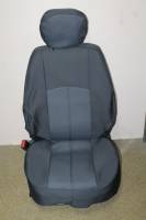 Чехлы на сиденье /Renault Logan-2/ с 2014 г. Жаккард черный (цельн. зад. спинка) без подушки безопасности (без П/Б) (TREND NEW)