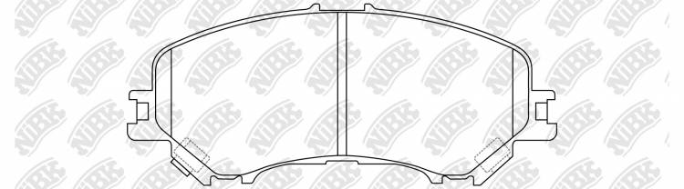 Колодки тормозные передние Nissan Qashqai 13- X-Trail T32 