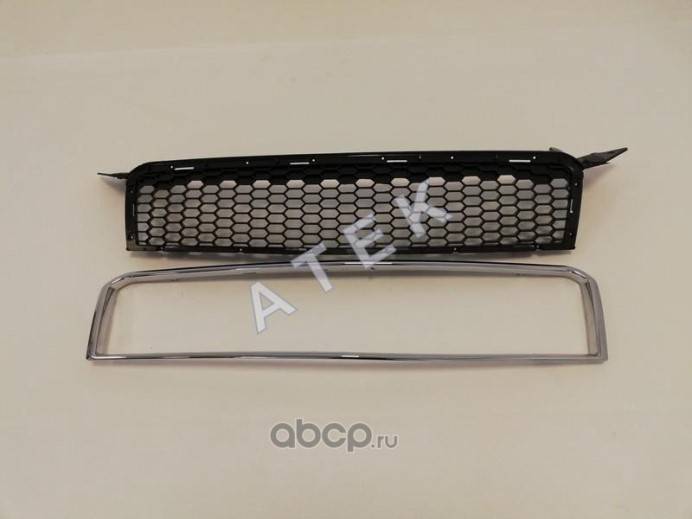 Облицовка радиат. Chevrolet Aveo T255 /хром. молдинг/