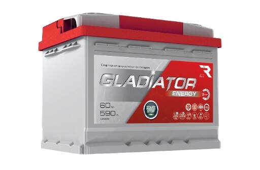 Аккумулятор GLADIATOR Energy 60А 590Ач П.П. 242*175*190 Аккумулятор GLADIATOR Energy 60А 590Ач П.П. 242*175*190
