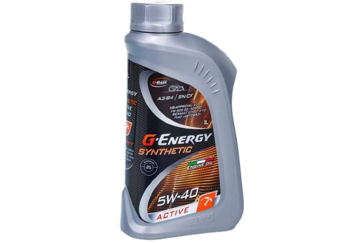 Моторное масло G-Energy Synthetic Active 5W40 1л. SN/CF (синтетика)
