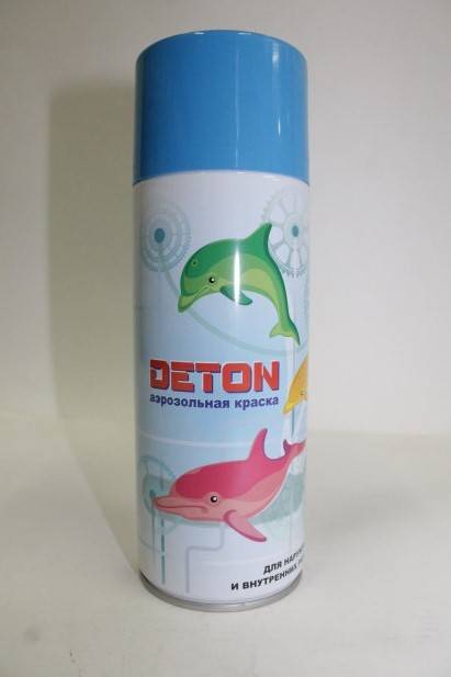 Краска спрей DETON алкид. № 5015 Небесно-синяя 520 мл