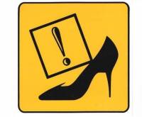 Наклейка знак ТУФЕЛЬКА наруж. 16х16см (Россия) Наклейка знак ТУФЕЛЬКА наруж. 16х16см (Россия)