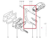 Педаль тормоза Renault Logan Sandero