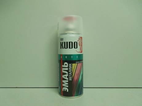 Краска-спрей (эмаль) универсальная малина металлик 520мл аэрозоль (Kudo) (6)