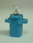 Лампа 12V бесцок. W2W с патроном голубым (BAX8.3s) (PHILIPS) (50)