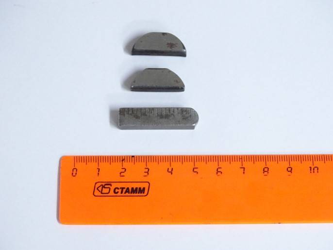 Шпонка шкива коленвала + распредвала /УАЗ/ (3 шт)