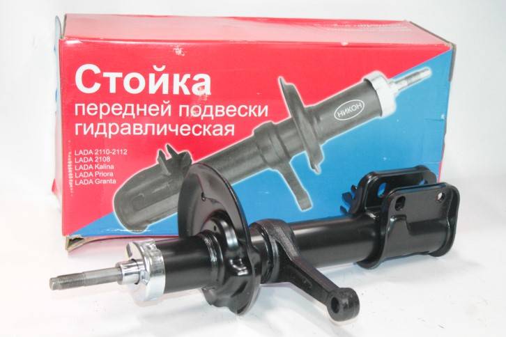 Стойка /1119/ передняя правая масл. (под бочкообразную пружину) (НИКОН)