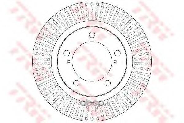 Диск тормозной передний Toyota Land Cruiser 200 Lexus LX570 (340x32)