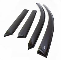Ветровики /21214 URBAN/ 3 двер. (из 4-х частей) полоска хром