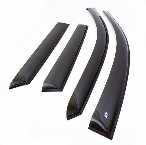 Ветровики /21214 URBAN/ 3 двер. (из 4-х частей) полоска хром Ветровики /21214 URBAN/ 3 двер. (из 4-х частей) полоска хром