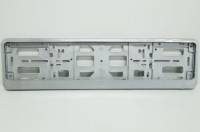 Рамка под номер Триада Lux книжка серебристый металлик без надписи Рамка под номер Триада Lux книжка серебристый металлик без надписи