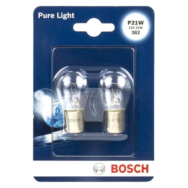 Лампа 12V P21W (BA15s) Pure Light блистер (2шт) (BOSCH)